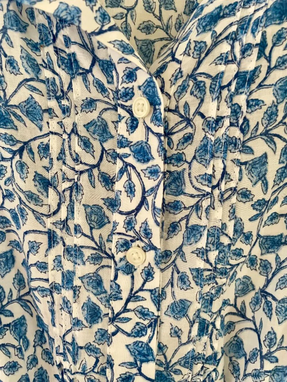 J.Crew Delft Blue and White Mini Dress with Slip EUC